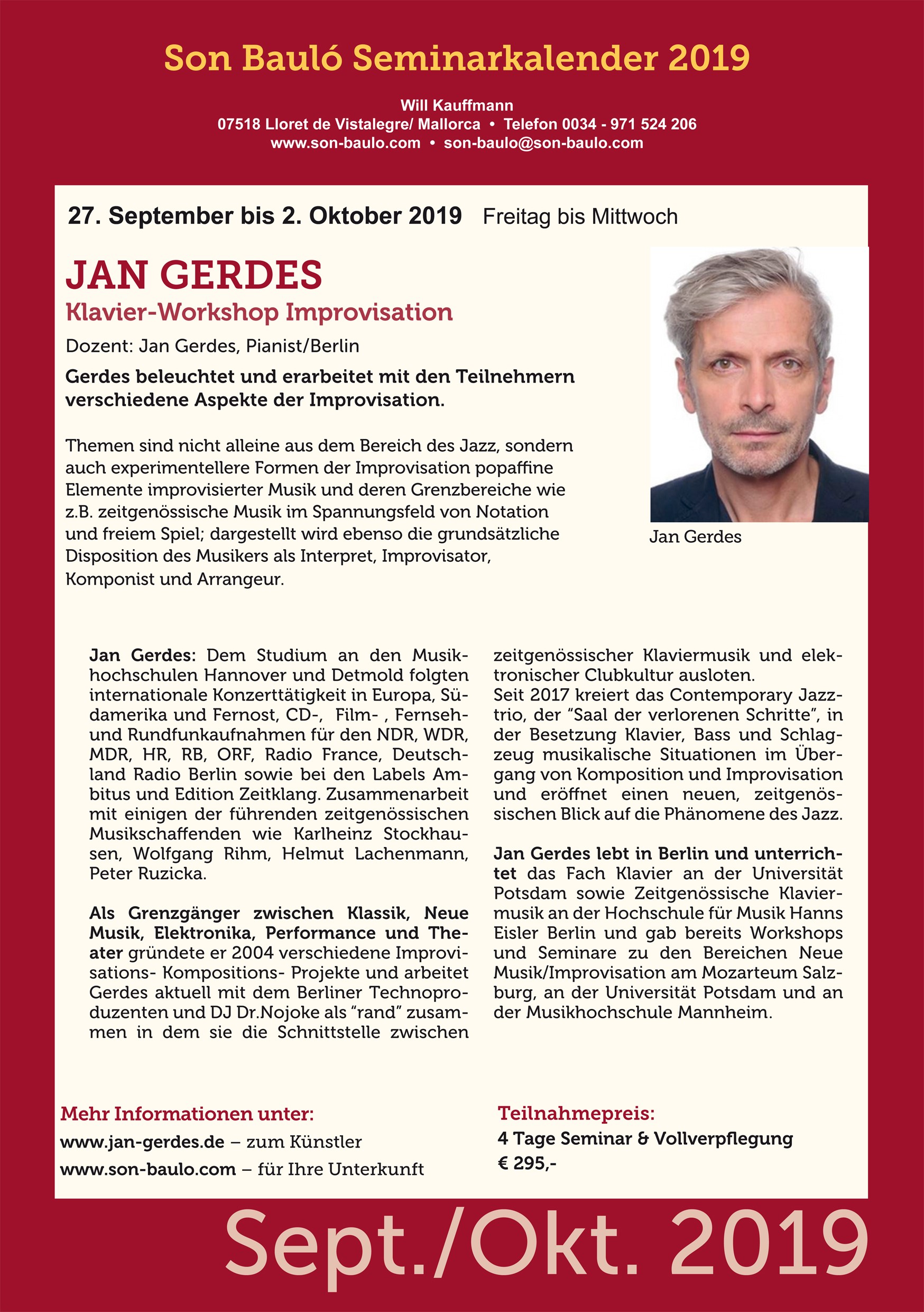 Klavier-Workshop Jan Gendes